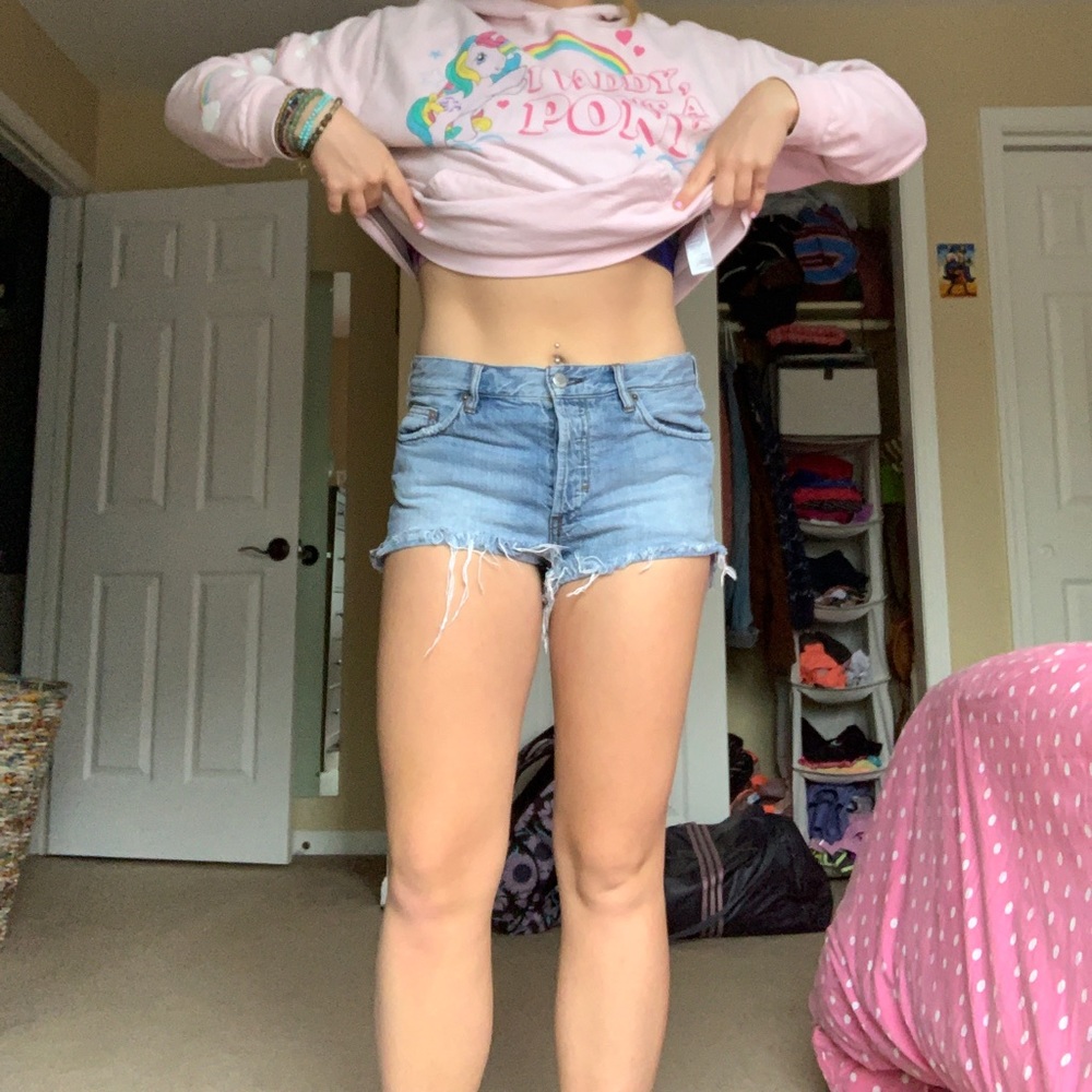 FREE PEOPLE DENIM SHORTS
